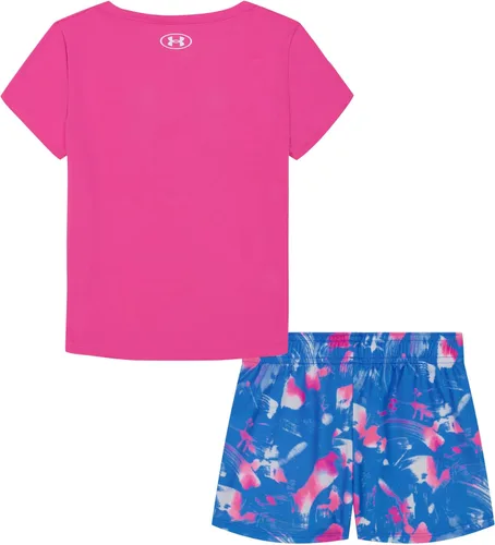 Vista 12 de Under Armour baby-girls Short Sleeve Shirt and Shorts Set, Durable Stretch and Lightweight