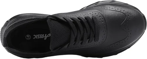 Vista 5 de Zapatos de trabajo antideslizantes para hombres y mujeres, tenis antideslizantes informales, cómodos, para caminar, cocinero, cocina, sin cordones
