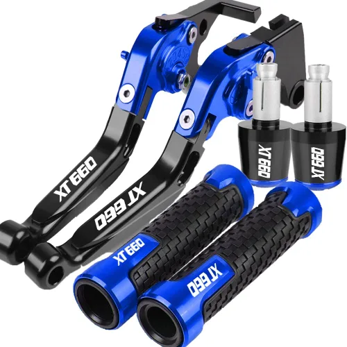 Vista 21 de NIKKHO Palanca de embrague de freno para YA & MAHA XT660 XT660R XT660X Tenere XT 660 2004-2011 Palancas de embrague de freno manija de embrague