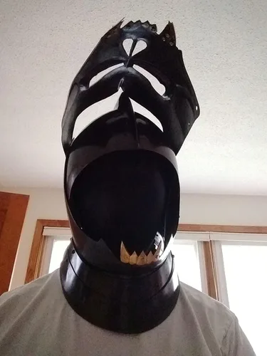 Vista 4 de 2 máscaras de cara completa negras de segunda piel capucha de elastano para Halloween Cosplay para tela unisex