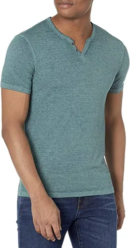 Vista 38 de Lucky Brand Venice Burnout - Camiseta de cuello con muesca y dos botones para hombre