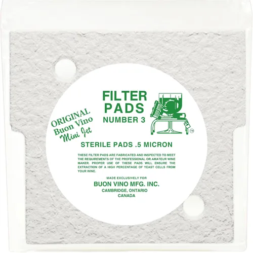 Vista 3 de Buon Vino Mini Jet - Almohadillas de filtro para purificador de vino, 1 unidad (paquete de 3), filtros gruesos #1 para sedimentos, suministros