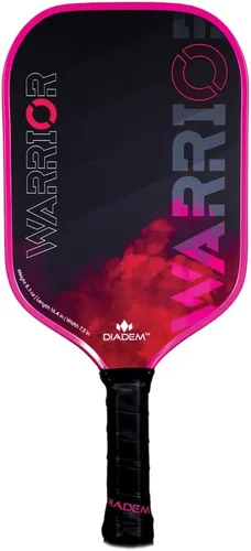 Vista 9 de Diadem Warrior pala de pickleball Cara de fibra de carbono, núcleo híbrido 3X de polímero de Nomex en forma de panal L-Core, superficie de pintura