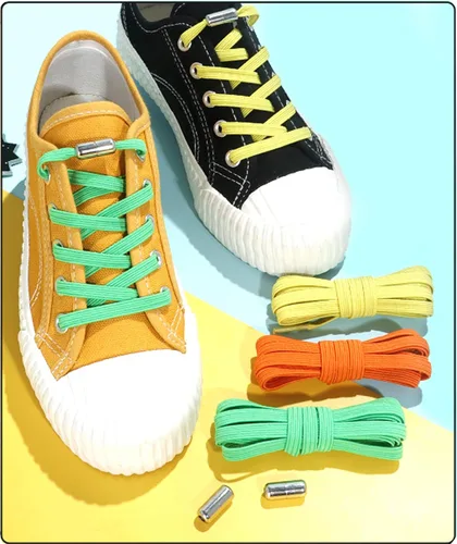 Vista 7 de Cordones elásticos para zapatos para adultos y niños, para zapatos deportivos