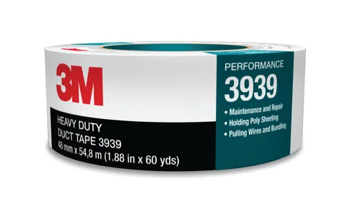 Vista 6 de 3M 3939 caja de 36 cintas de embalar de alta resistencia color plateado, de 24 mm x 54.8 mm 9.0 mil, Plateado, 36