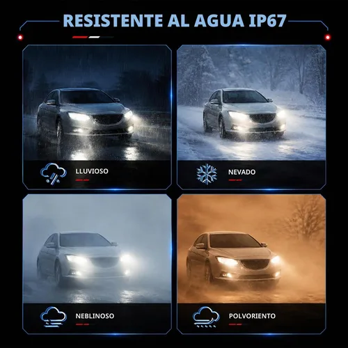 Vista 5 de Sinoparcel H11 Bombilla halógena antiniebla 2500K ámbar 2PCS