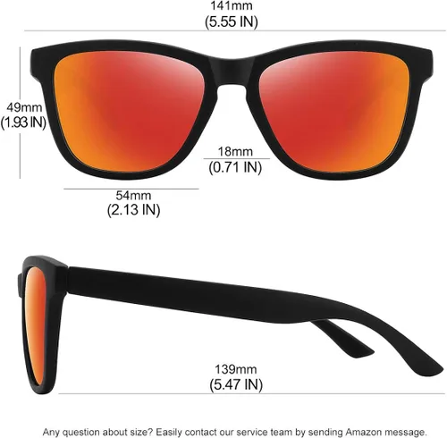 Vista 3 de MEETSUN Polarized Sunglasses for Women Men Classic Retro Designer
