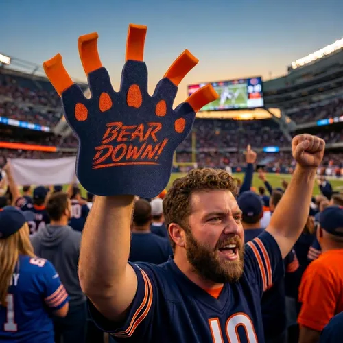 Vista 2 de FOAM PARTY HATS: Deportes Mano de espuma Bear Down