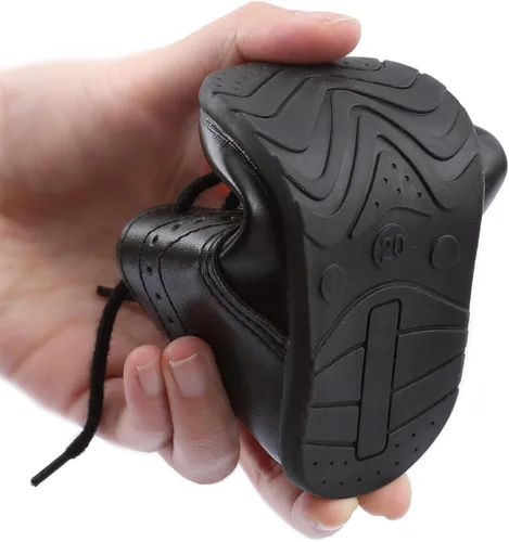 Vista 5 de AGJ Zapatos de vestir Oxford para bebés, niños y niñas, de piel sintética, suela suave, zapatos antideslizantes para caminar y bodas
