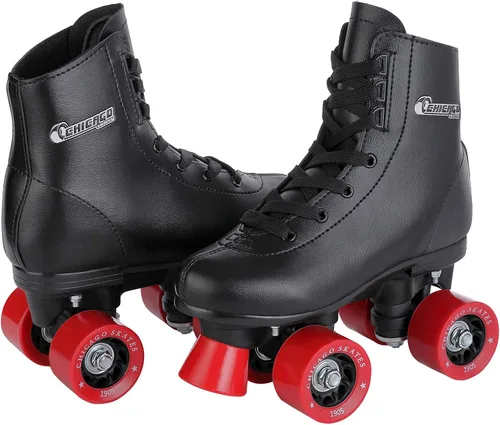 Vista 5 de Chicago Patines Patines Niñas Patines - Patines de cuatro ruedas para jóvenes blancos
