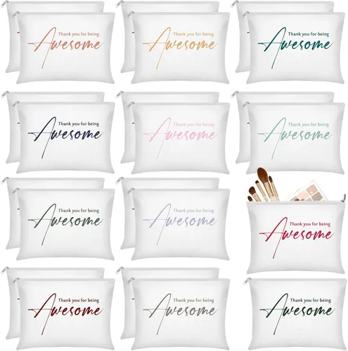 Vista 7 de Buryeah 24 bolsas de cosméticos para mujer, regalo de regreso a la escuela, profesores, estudiantes, regalo de agradecimiento por ser impresionante
