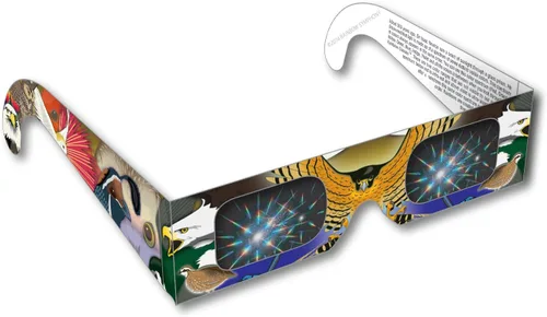 Vista 6 de Rainbow Symphony Gafas Rainbow 3D Fireworks - Diseño de animales, paquete de 25