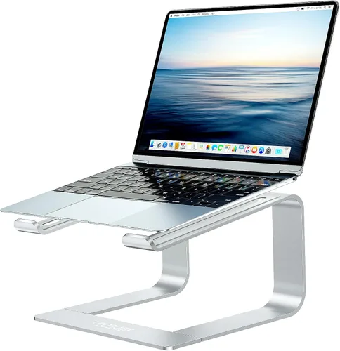 Vista 11 de Soporte giratorio de 360° para computadora portátil para escritorio para dispositivos de 10-17" Adjustable Height, Ergonomic Laptop Riser Standing