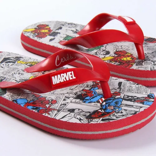 Vista 7 de Chanclas para Niños Marvel Rojo Gris