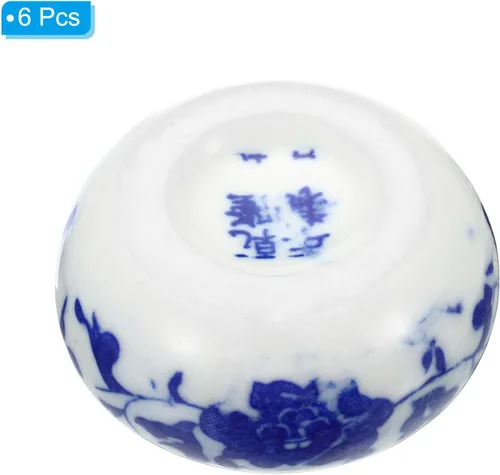 Vista 3 de PATIKIL Plato de tinta para escritura de caligrafía china, 6 piezas de soporte de tinta de cerámica, soporte para pincel de agua para piedra