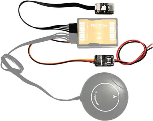 Vista 4 de QWinOut Tablero de ajuste de parámetros LED RC Drone o módulo de alimentación 2-6S para compatible con control de vuelo fantasma de la serie NAZA