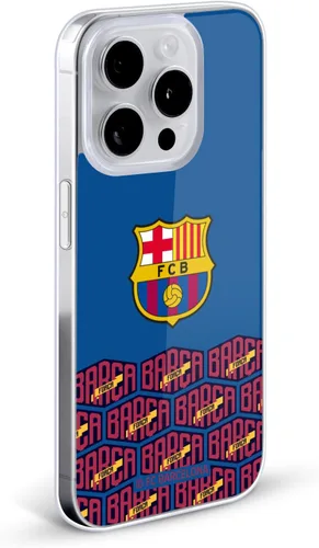 Vista 2 de Head Case Designs Funda de gel con licencia oficial del FC Barcelona con logotipo y patrón de Forca Barca [protección de grado militar] compatible