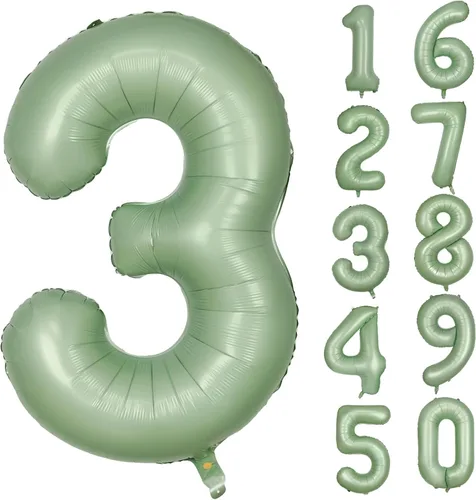Vista 274 de Globos gigantes de helio de aluminio de 40 pulgadas, color negro, globos digitales grandes del número 0 para decoración de fiesta de cumpleaños