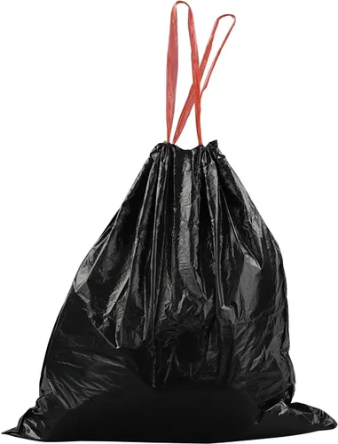Vista 2 de Bolsas de basura con cordón de 5 galones (negro, 115 unidades/3 rollos)