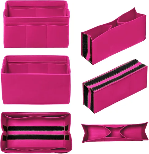 Vista 3 de Organizador de monedero inserto bolsa de fieltro organizador de bolso para bolsa de mano se adapta a LV Speedy Neverfull Longchamp