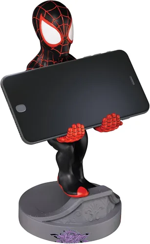 Vista 10 de Exquisite Gaming Cable Guy - Marvel Spiderverse: Miles Morales Spiderman - Controlador de carga y soporte para dispositivos - Juguete - Xbox 360