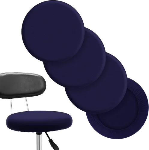 Vista 12 de Tatuo Fundas de asiento de taburete de bar redondas, fundas de cojín lavables, fundas elásticas para sillas de bar para sillas de 14 a 17 pulgadas