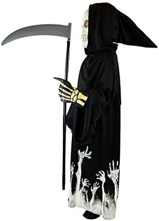 Vista 3 de Spooktacular Creations Disfraz de fantasma de lujo que brilla en la oscuridad para niños