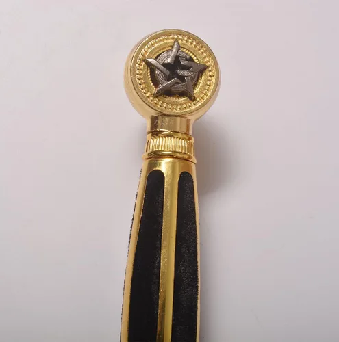 Vista 8 de Espada medieval de acero inoxidable con estrella de David para cosplay, colección, 33.1 pulgadas