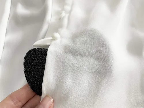 Vista 5 de Kancystore - Blusa de gasa con botones, para mujer, con cuello en V, lazo frontal, manga de 34 y estilo informal