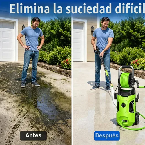 Vista 2 de Lavadora eléctrica a presión 4800PSI Lavadora eléctrica con manguera