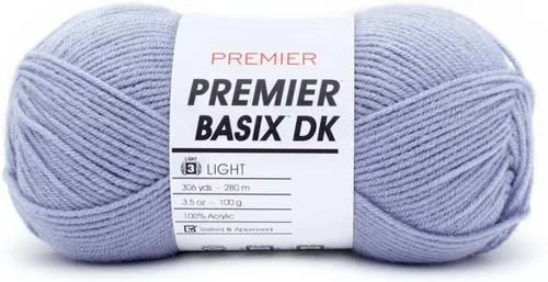 Vista 38 de Premier Yarns Basix DK - Hilo de peso, hecho de acrílico, hilo ideal para ganchillo y tejido, lavable a máquina, rubor, 3.5 onzas, 306 yardas