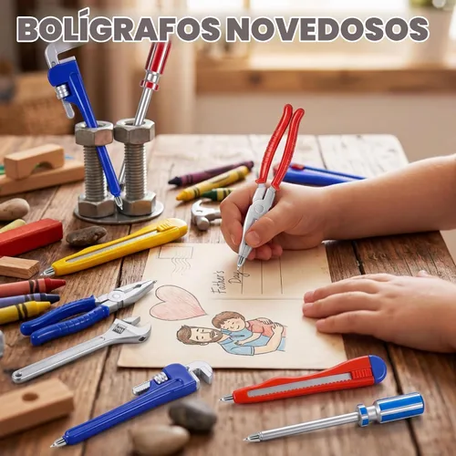 Vista 5 de Exasinine 30 bolígrafos con forma de herramienta, 10 estilos