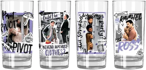 Vista 9 de Silver Buffalo Friends Central Perk NYC - Juego de vasos de 4 piezas, 10 onzas Vaso Central Perk NYC de 10 oz