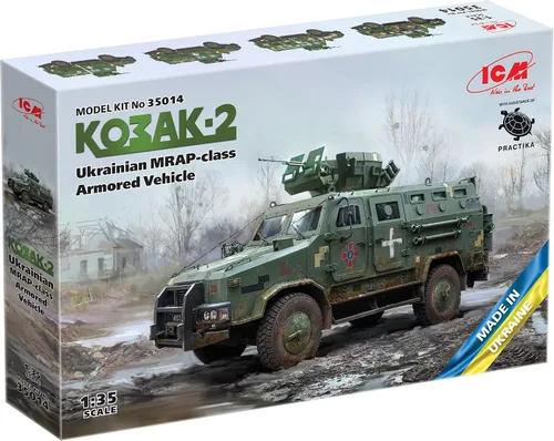 Vista 2 de ICM 35014 - 'Kozak-2', Vehículo Blindado Ucraniano Clase MRAP (100% Nuevos moldes) - Escala 1:35