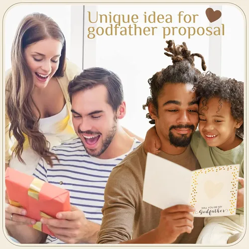 Vista 3 de 97 Decor Will You Be My Godfather Proposal Gifts – Regalos de propuesta de Dios Padre, regalos de tío padrino de ahijado, regalo de bautismo