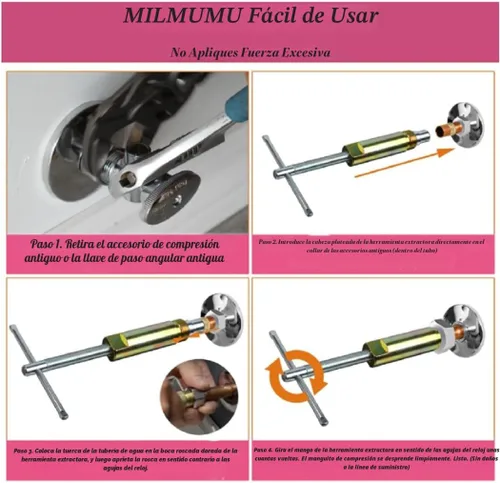 Vista 5 de Extractor de Manga de Compresión Herramienta de Remoción Tuerca y Virola de Tubería 03943 - Removedor de Manga Solo para Accesorios de Compresión