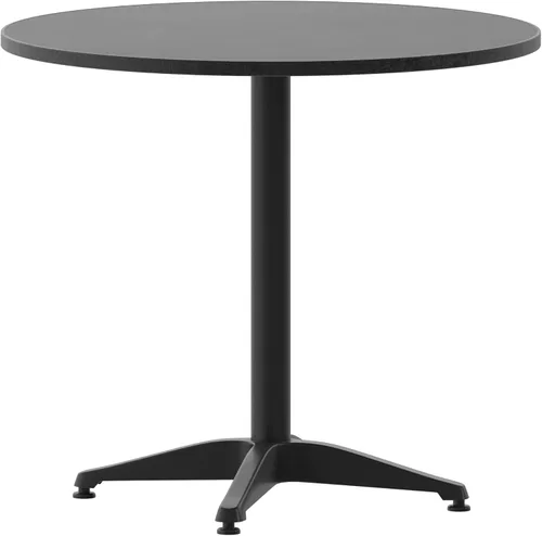 Vista 5 de Mesa circular de aluminio con base para interiores y exteriores, Multicolor