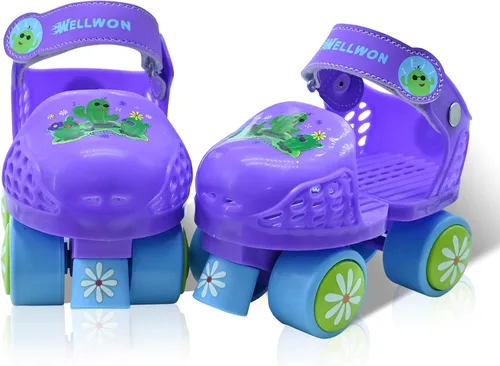 Vista 8 de Kids Roller Skate for Girls Boys Ages 2-5 Years Old, Adjustable Toddler Rollerskates, Children Beginner Roller Skate