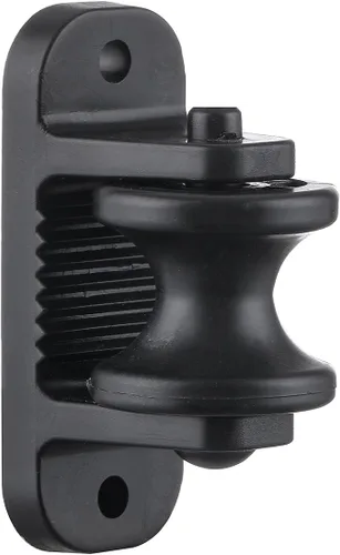 Vista 2 de QMARK Paquete de 40 aisladores eléctricos de rodillo de poste de madera, aisladores de esquina, color negro
