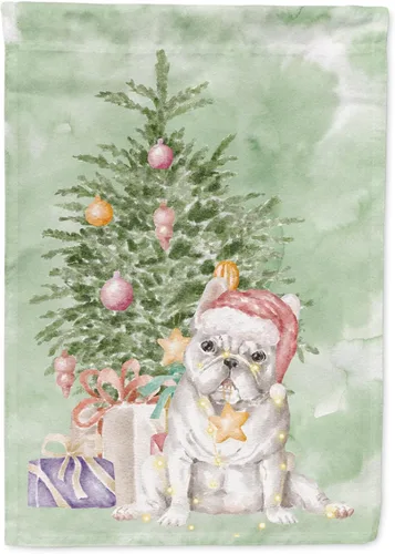 Vista 51 de Caroline's Treasures CK8213GF Bulldog Inglés #2 Regalos de Navidad y árbol de jardín Bandera de buzón Bandera decorativa para patio exterior, patio