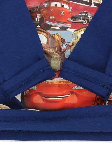 Vista 5 de Disney Cars Lightning McQueen, Mate, Guido, Luigi, Filmore, Sally and Red - Camiseta de manga larga para niño pequeño, color azul marino