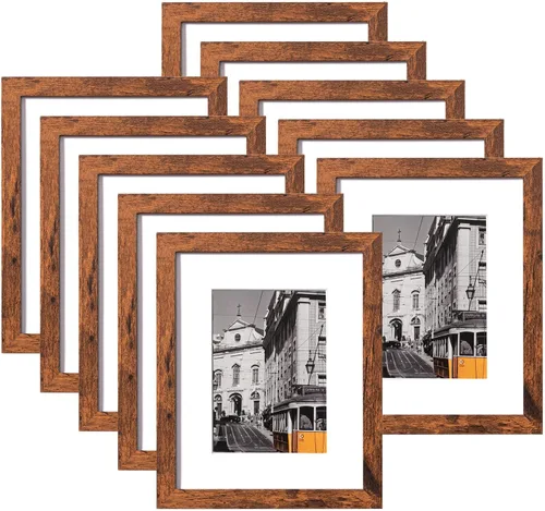 Vista 125 de eletecpro Juego de 5 marcos de fotos de 8 x 10 pulgadas, collage de fotos, decoración de pared, fotos de 5 x 7 con paspartú o de 8 x 10 pulgadas sin