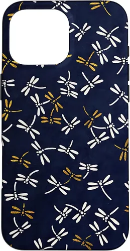 Vista 19 de Dragonflies Pattern Japanese Tombo Akitsu Case for iPhone 17