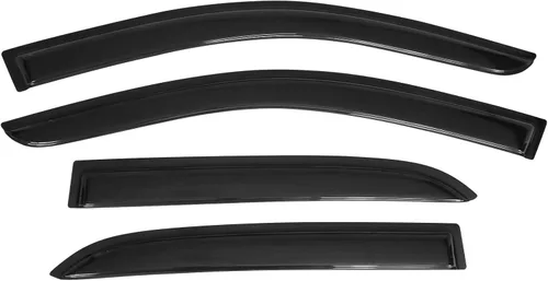 Vista 9 de IKON MOTORSPORTS Viseras de ventana compatibles con Honda Accord 2003-2007, deflectores de viento de ventana lateral externa JDM ahumados