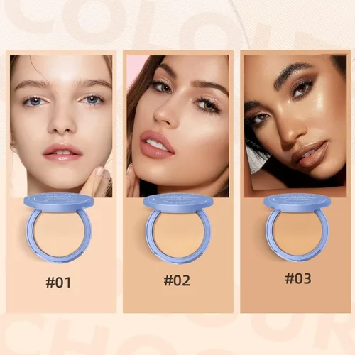 Vista 7 de SACE LADY Polvo facial impermeable, fija maquillaje, controla el brillo, suaviza líneas finas para un acabado ligero impecable, polvo fijador mate