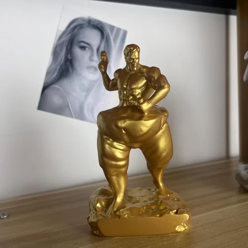 Vista 8 de Autoescultura, toma un martillo para tallarte a ti mismo, estatua de fitness para perder peso, decora tu hogar, oficina o estante
