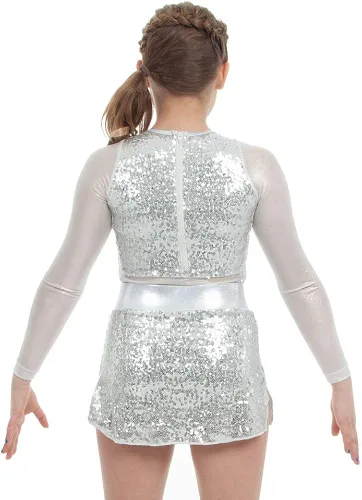 Vista 5 de Alexandra Collection Falda de lentejuelas para mujer