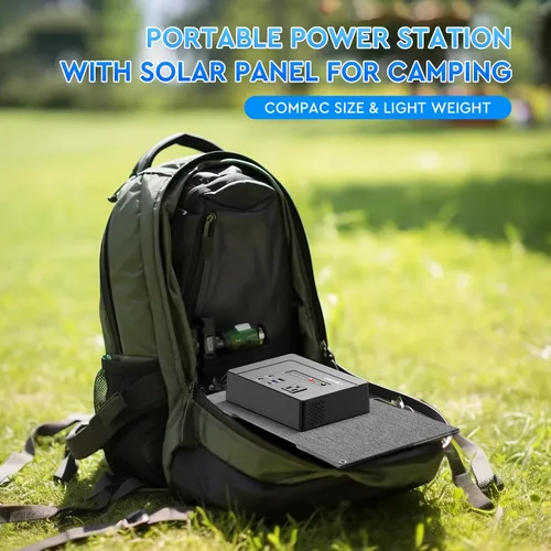 Vista 7 de powkey Estación de Energía Portátil 100W Nominal, Generador Portátil Pequeño de 97Wh con Salida de CA 110V/PD 65W Carga Rápida USB C, Cargador