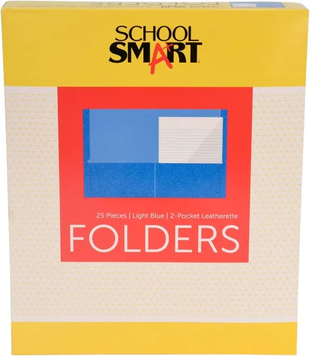Vista 11 de School Smart Carpetas de 2 bolsillos, colores surtidos, paquete de 25 - 084900