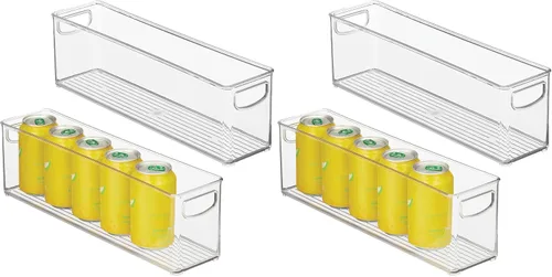 Vista 11 de iDesign - Contenedor apilable de plástico reciclado, perfecto para guardar bolsas de leche materna, transparente